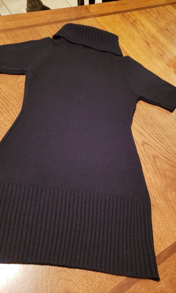 Size Large Ashley Short Black Sweater Dress